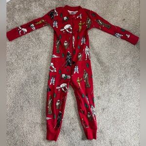 Hanna Andersson Star Wars Christmas Zippy Pajamas Toddler Pajamas 3T